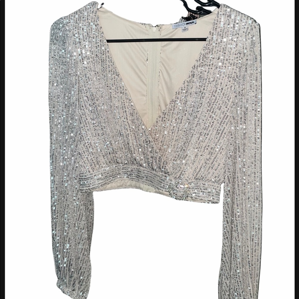 Fashion Nova Sequin Glamour Top